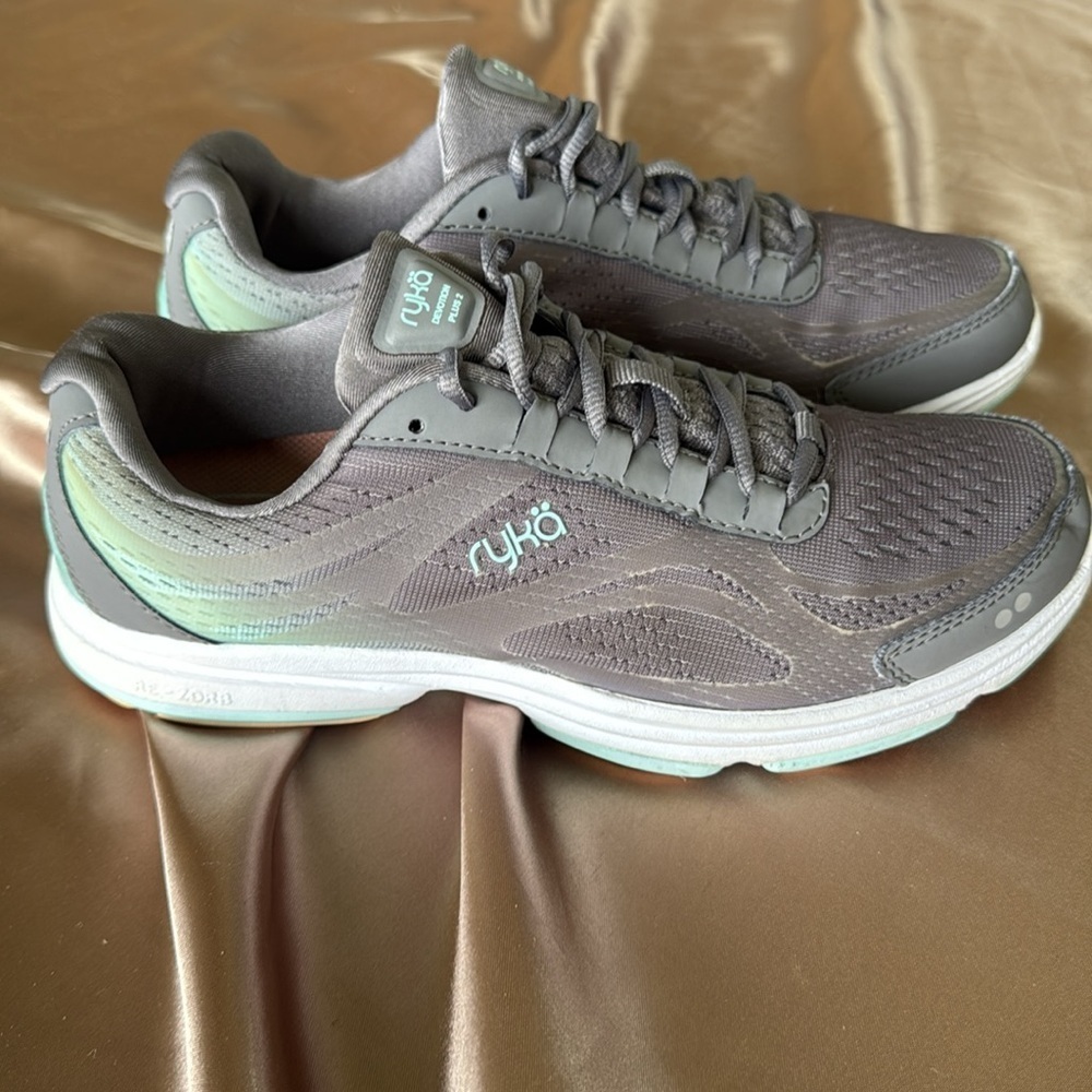 Ryka Devotion Plus 2 Walking Gray Mint Peach Sneakers Size 8 - Picture 5 of 15